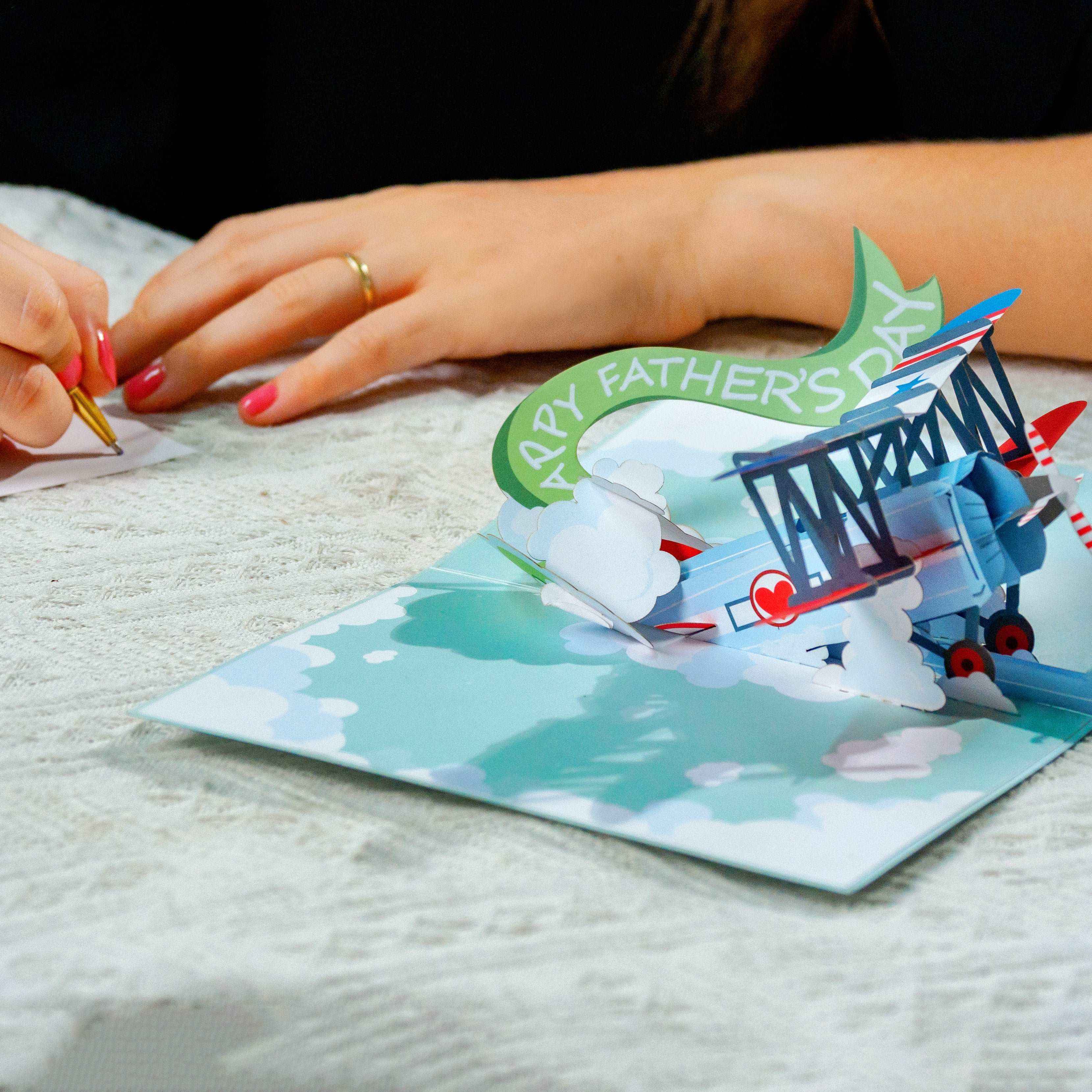Happy Fathers Day Plane Pop Up Card - Image 6