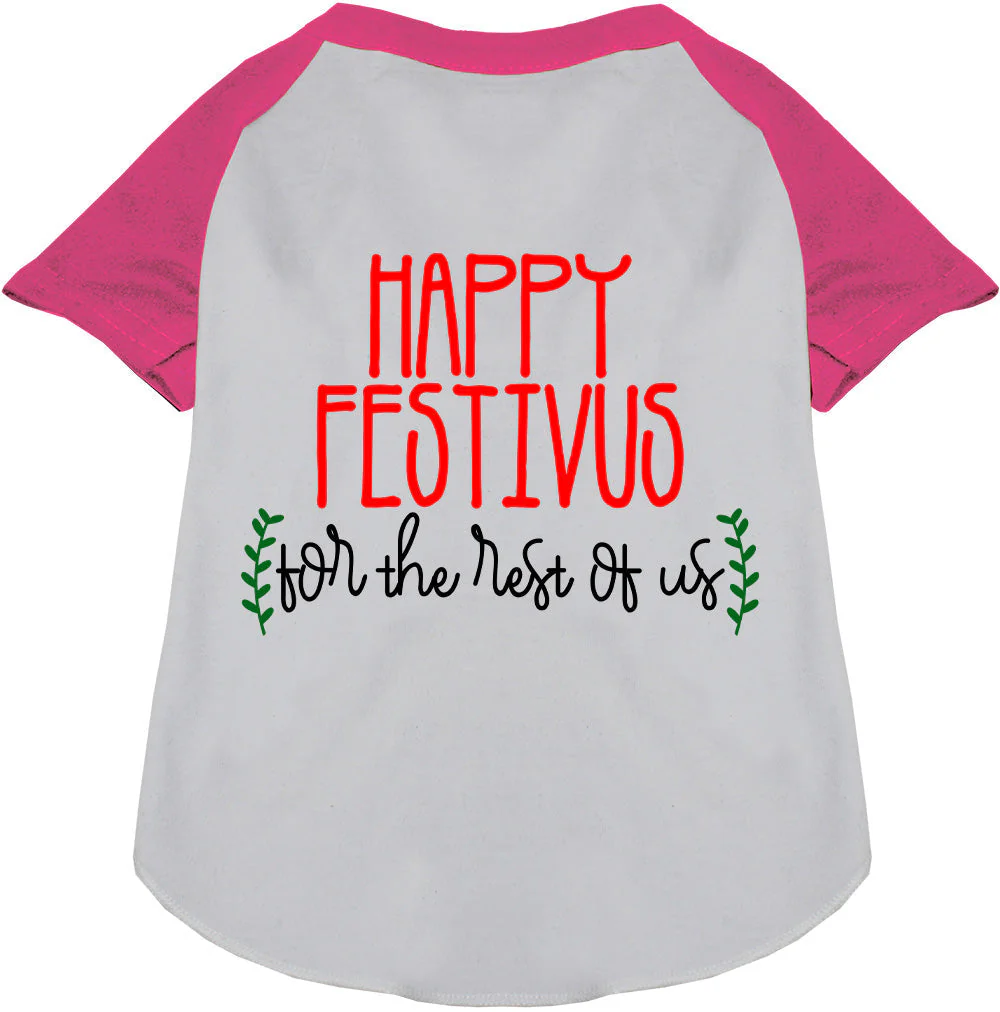 Happy Festivus Pet Raglan Shirt - Image 5