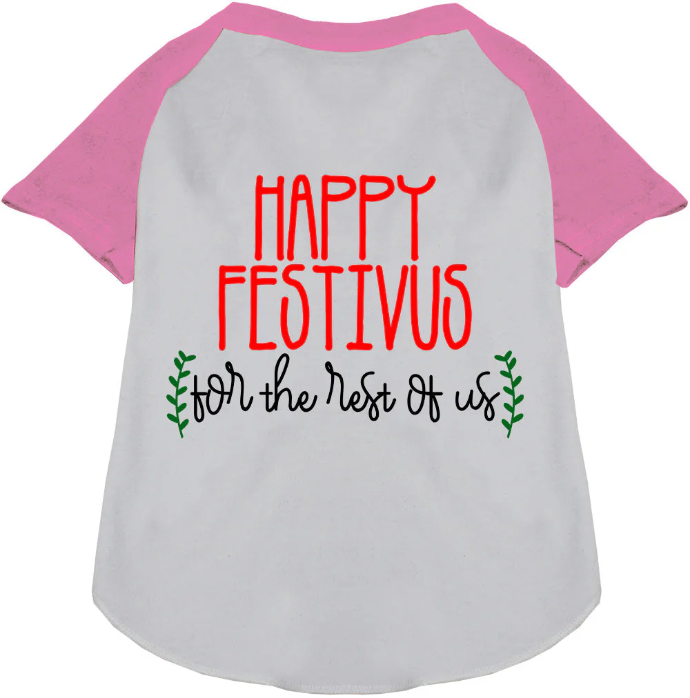 Happy Festivus Pet Raglan Shirt - Image 6