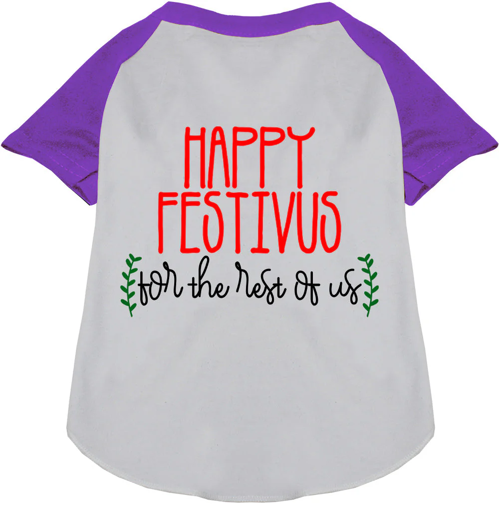 Happy Festivus Pet Raglan Shirt - Image 7