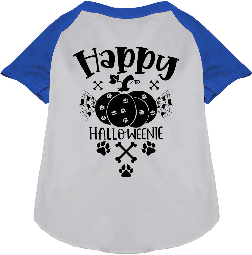 Happy Halloweenie Pet Raglan Shirt - Image 4