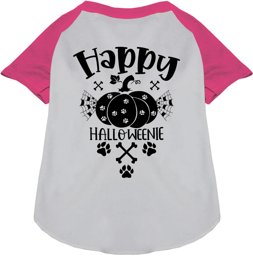 Happy Halloweenie Pet Raglan Shirt - Image 5