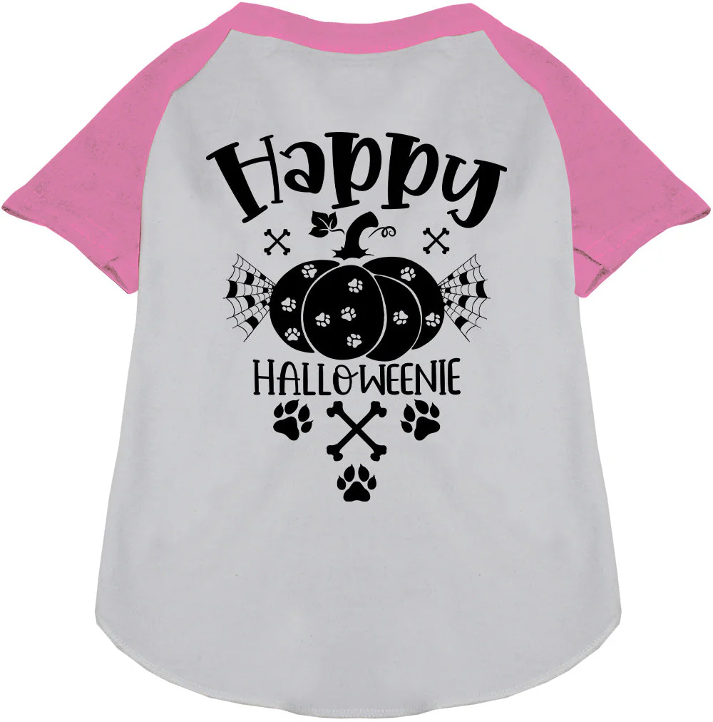 Happy Halloweenie Pet Raglan Shirt - Image 6