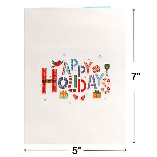 Happy Holidays Pop Up Christmas Card - Image 2