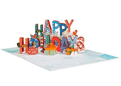 Happy Holidays Pop Up Christmas Card - Image 3