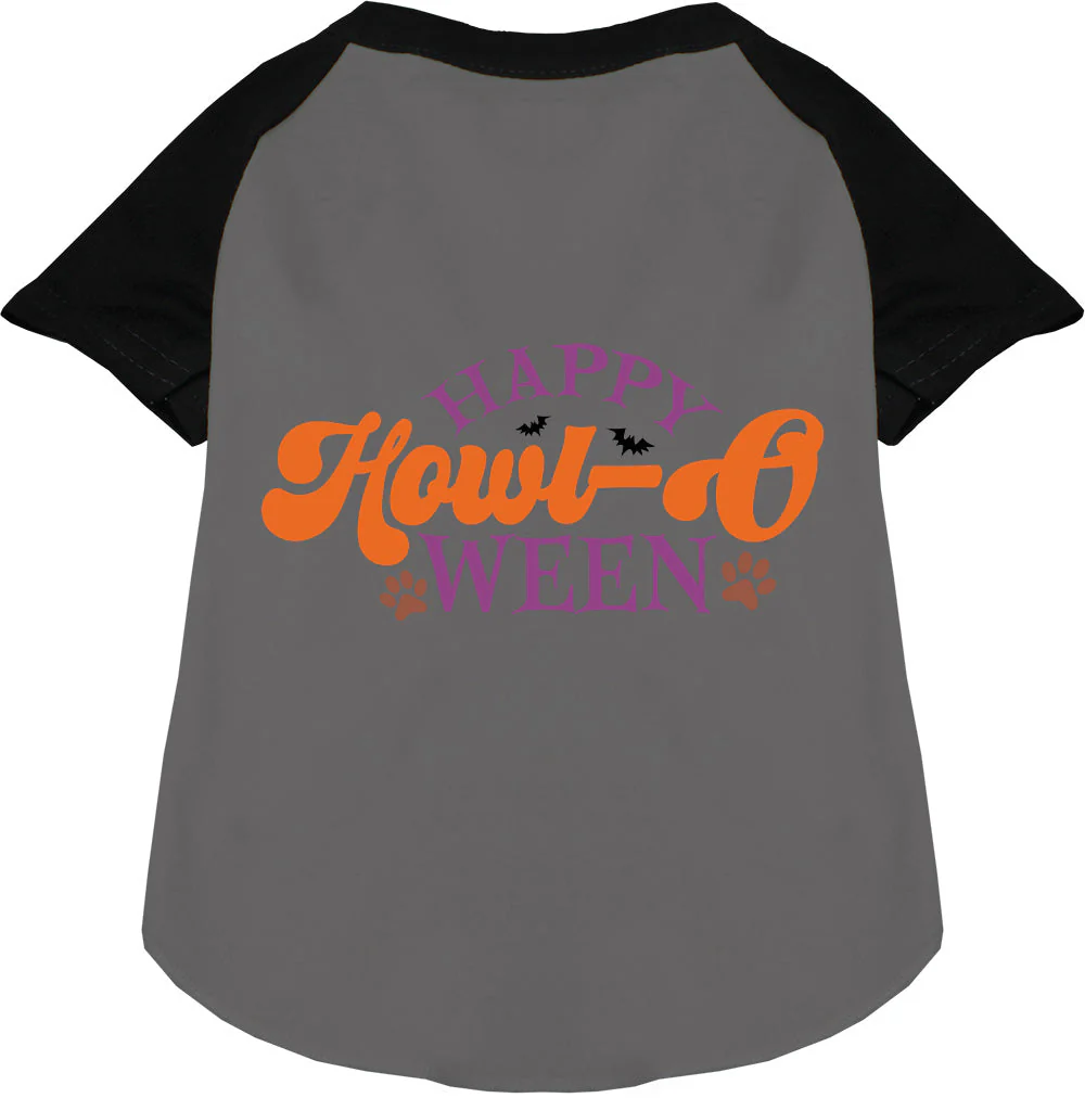 Happy Howl-Oween Pet Raglan Shirt - Image 3