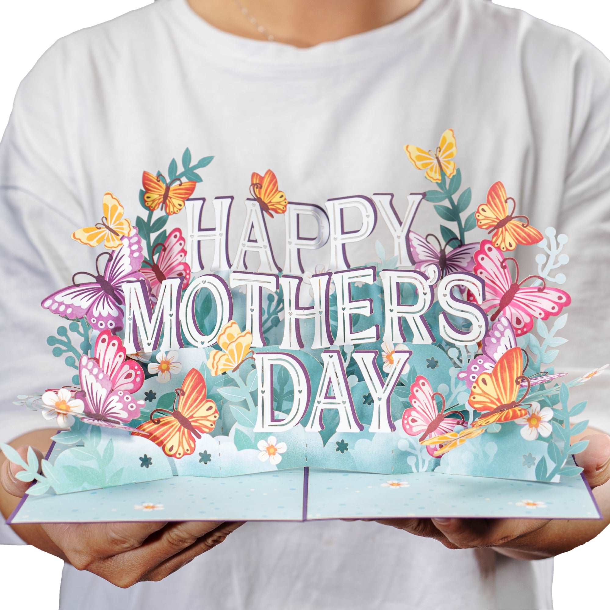 Happy Mothers Day Pop Up Card - 5" x 7" - Image 4