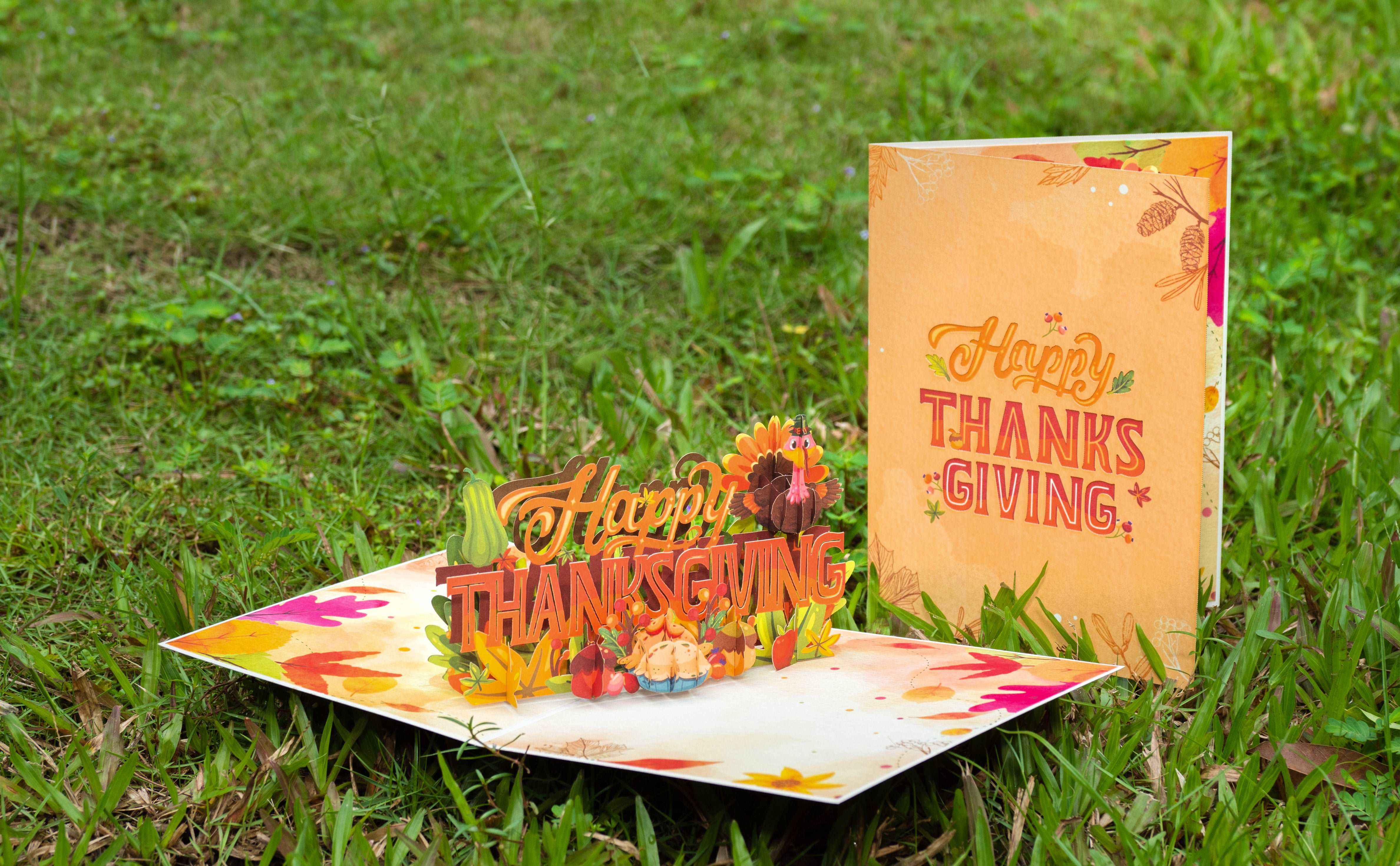Happy Thanksgiving Frndly Pop Up Card - Image 5