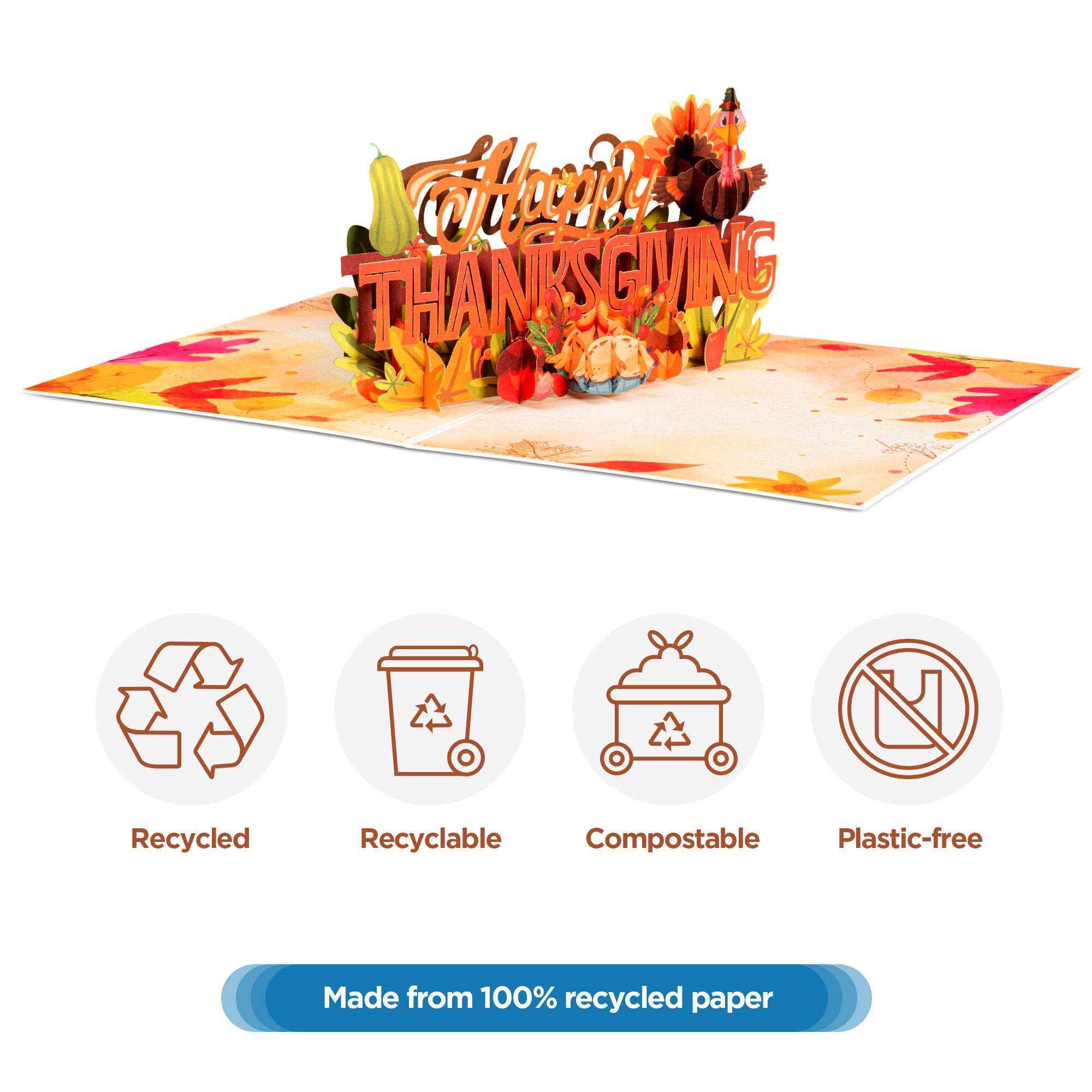 Happy Thanksgiving Frndly Pop Up Card - Image 6