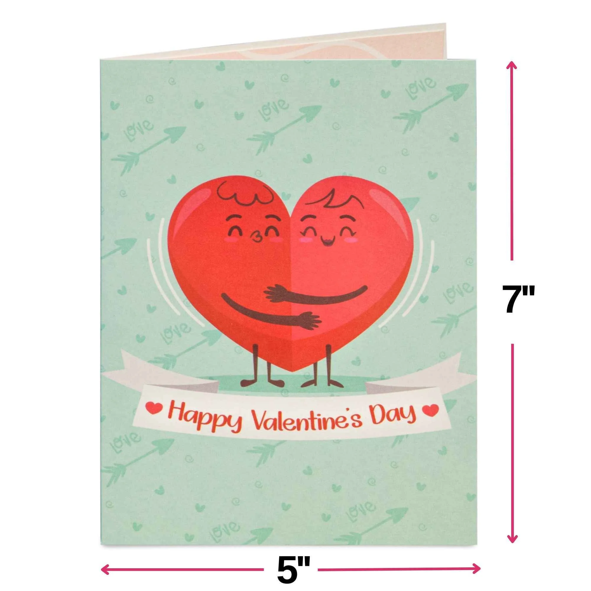Happy Valentines Day Pop Up Card - Frndly 5" x 7" - Image 2