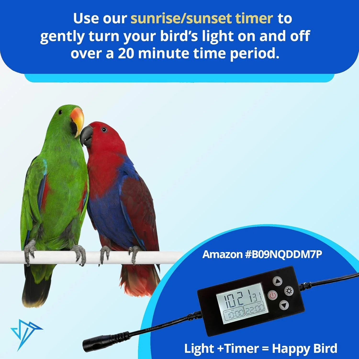 Happybird Lighting Bird Cage Light with Chew Guard - Image 6
