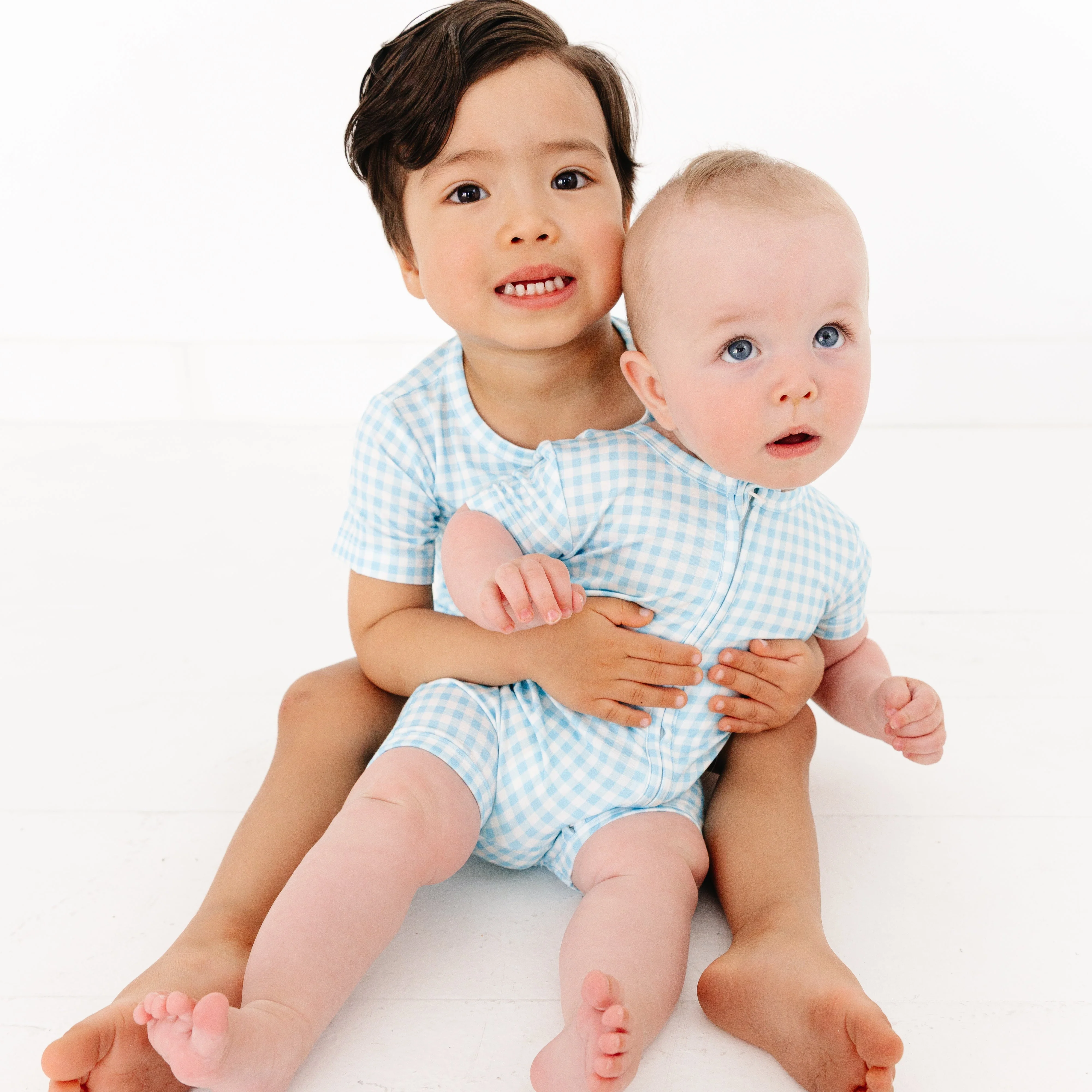 Harbor Gingham Short Sleeve & Shorts Bamboo Sleeper - Image 5