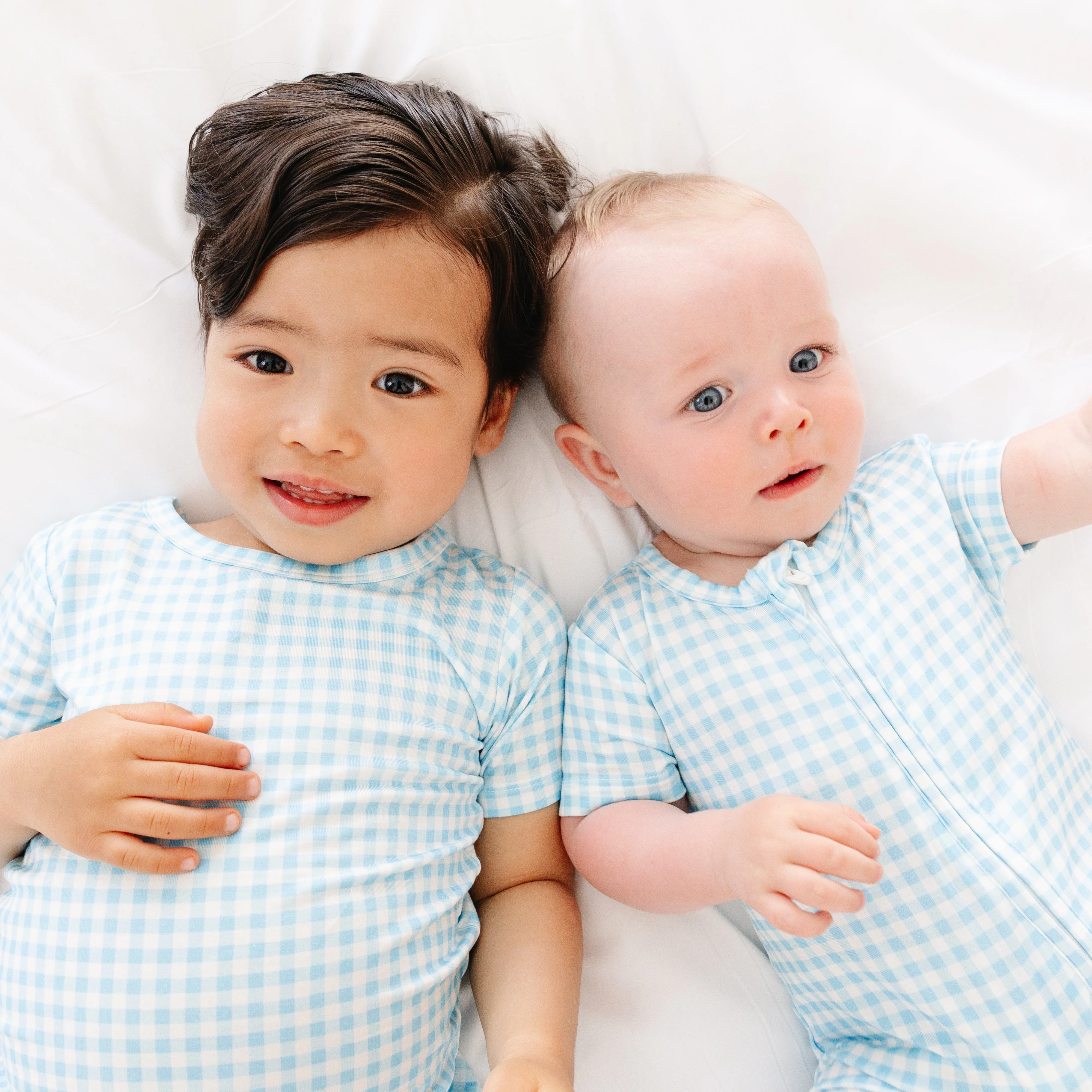 Harbor Gingham Short Sleeve & Shorts Bamboo Sleeper - Image 6