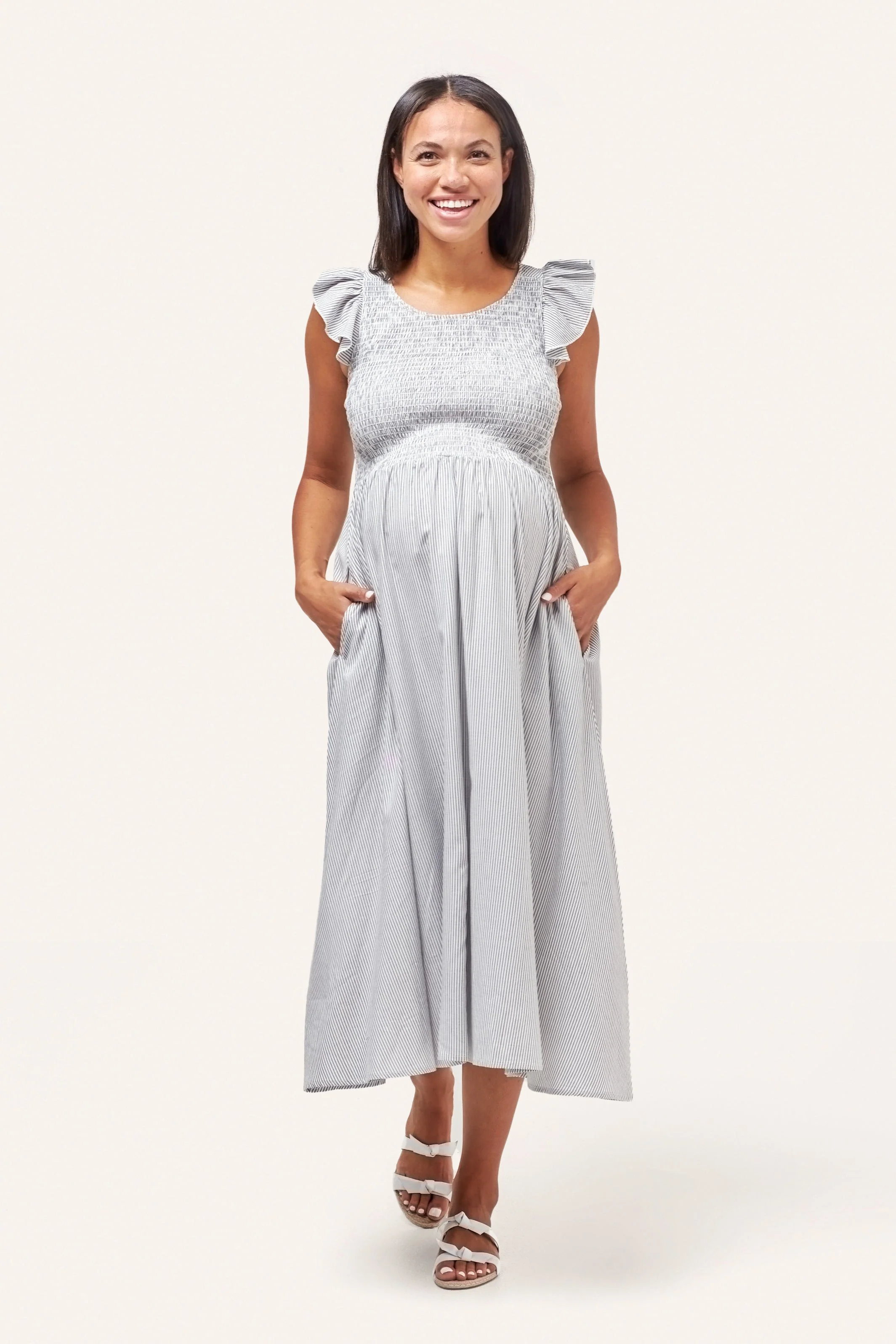 Harper Smocked During + After Dress - Image 4