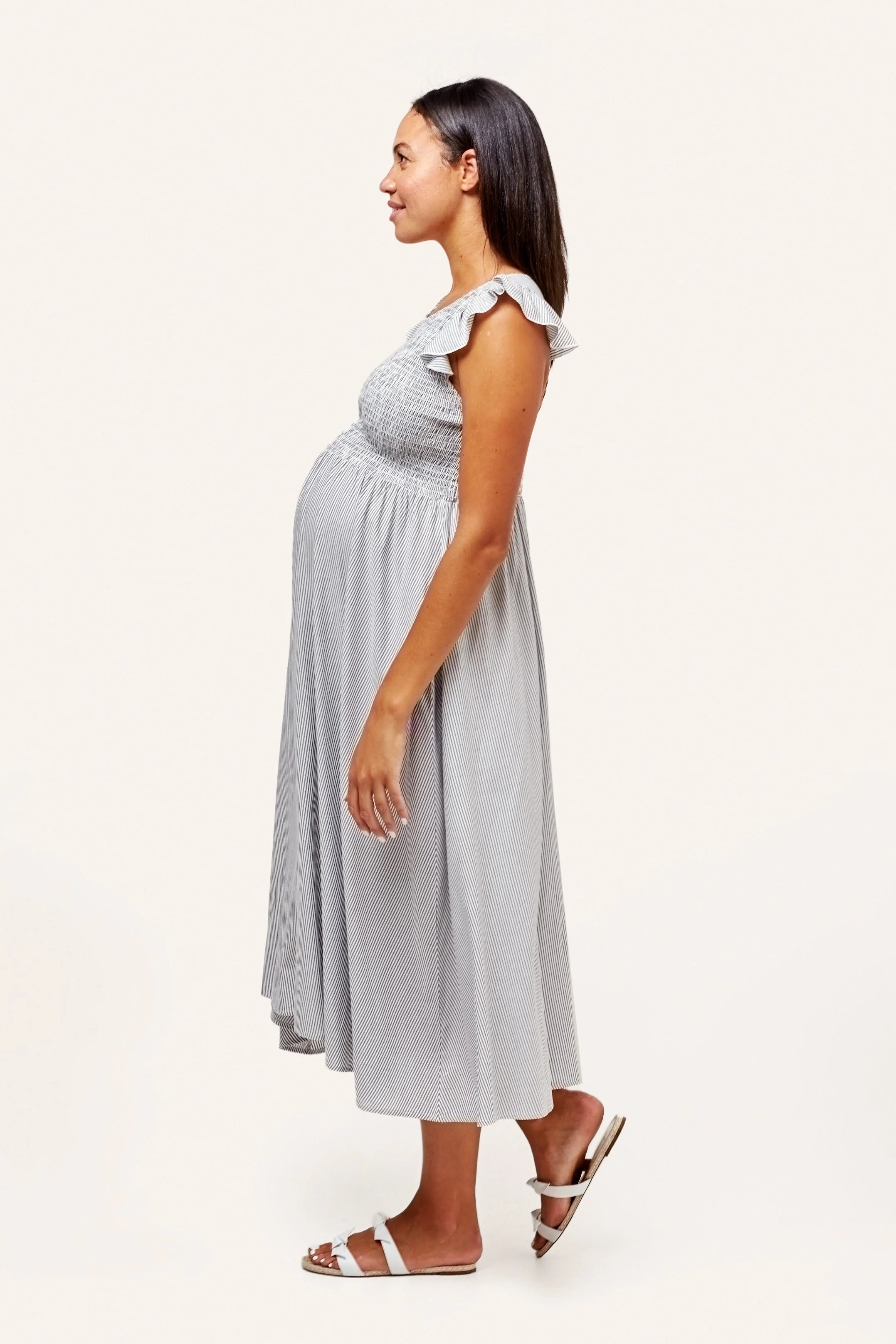Harper Smocked During + After Dress - Image 6