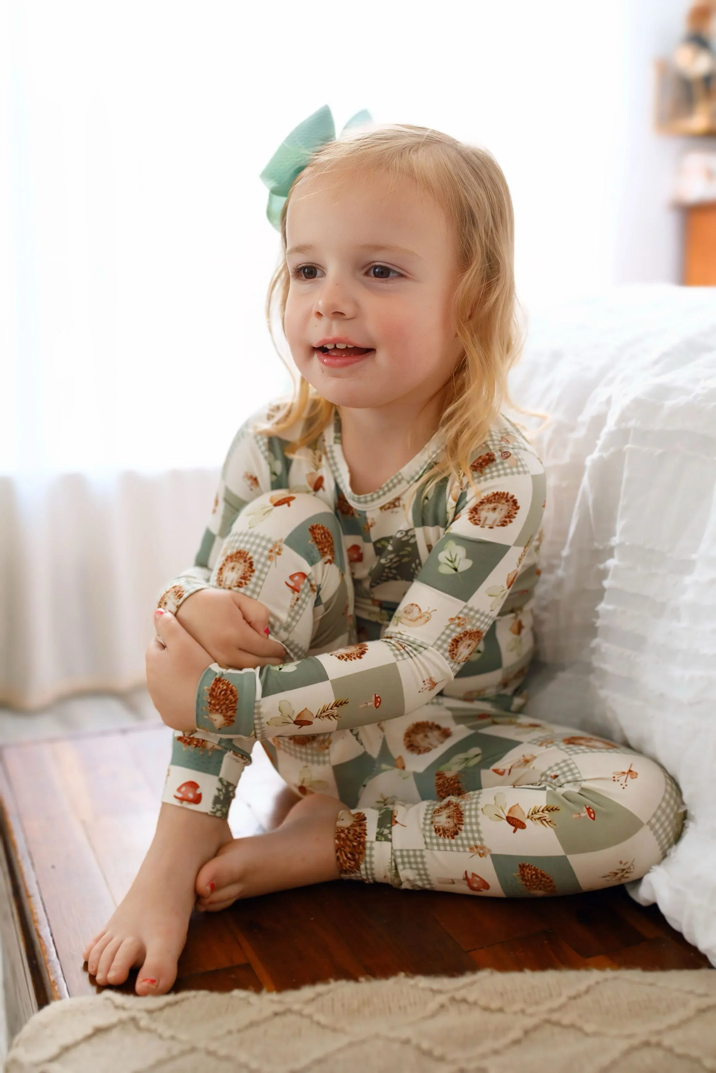 Harvest Hedgehogs 2pc Bamboo Pajamas - Image 10