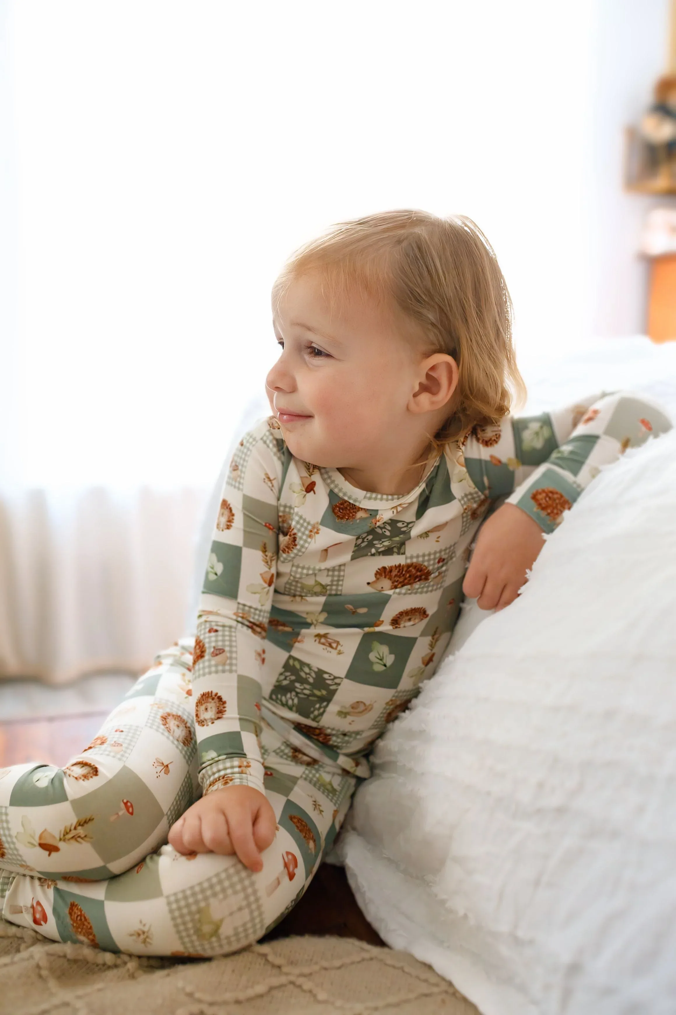 Harvest Hedgehogs 2pc Bamboo Pajamas - Image 11