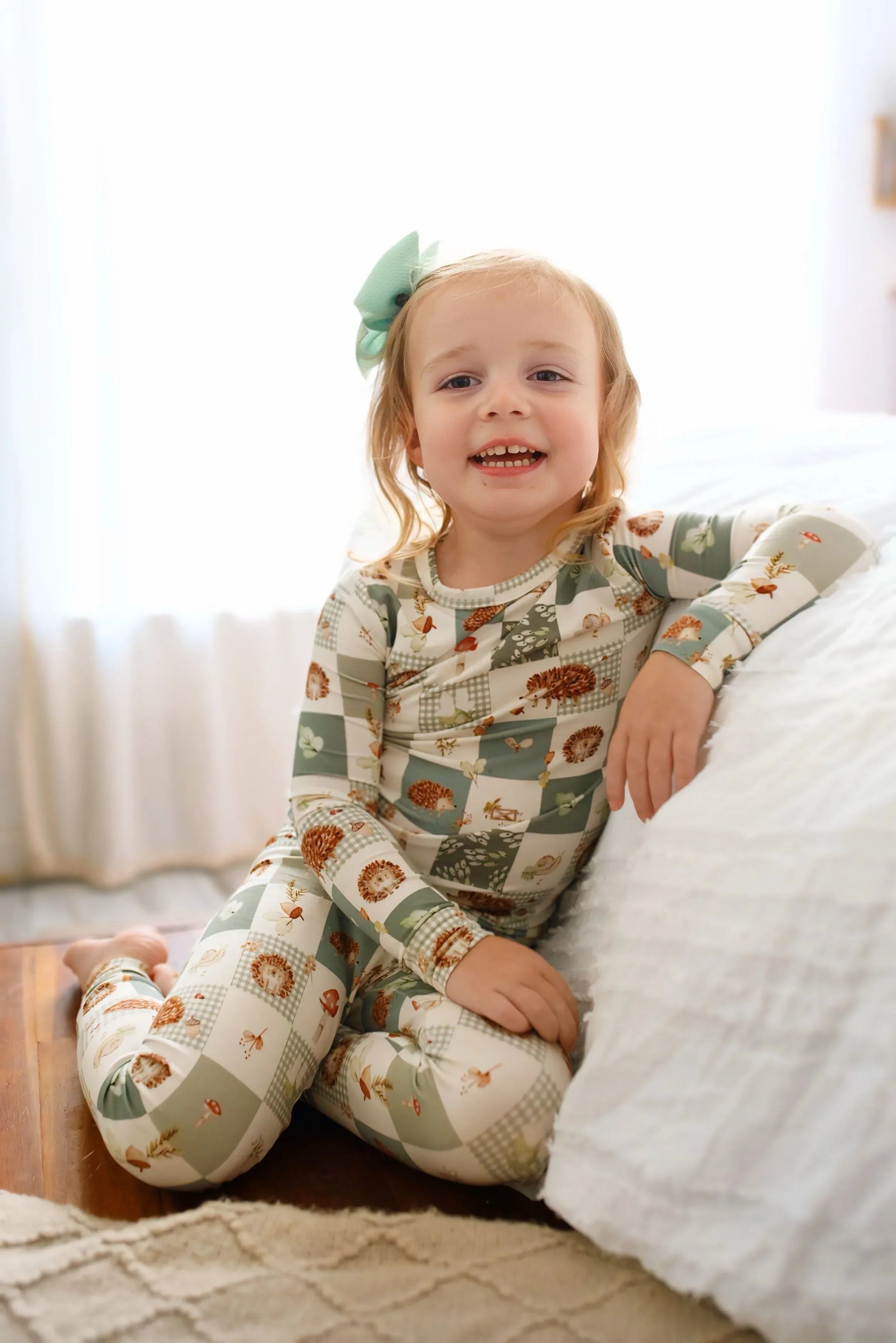 Harvest Hedgehogs 2pc Bamboo Pajamas - Image 6