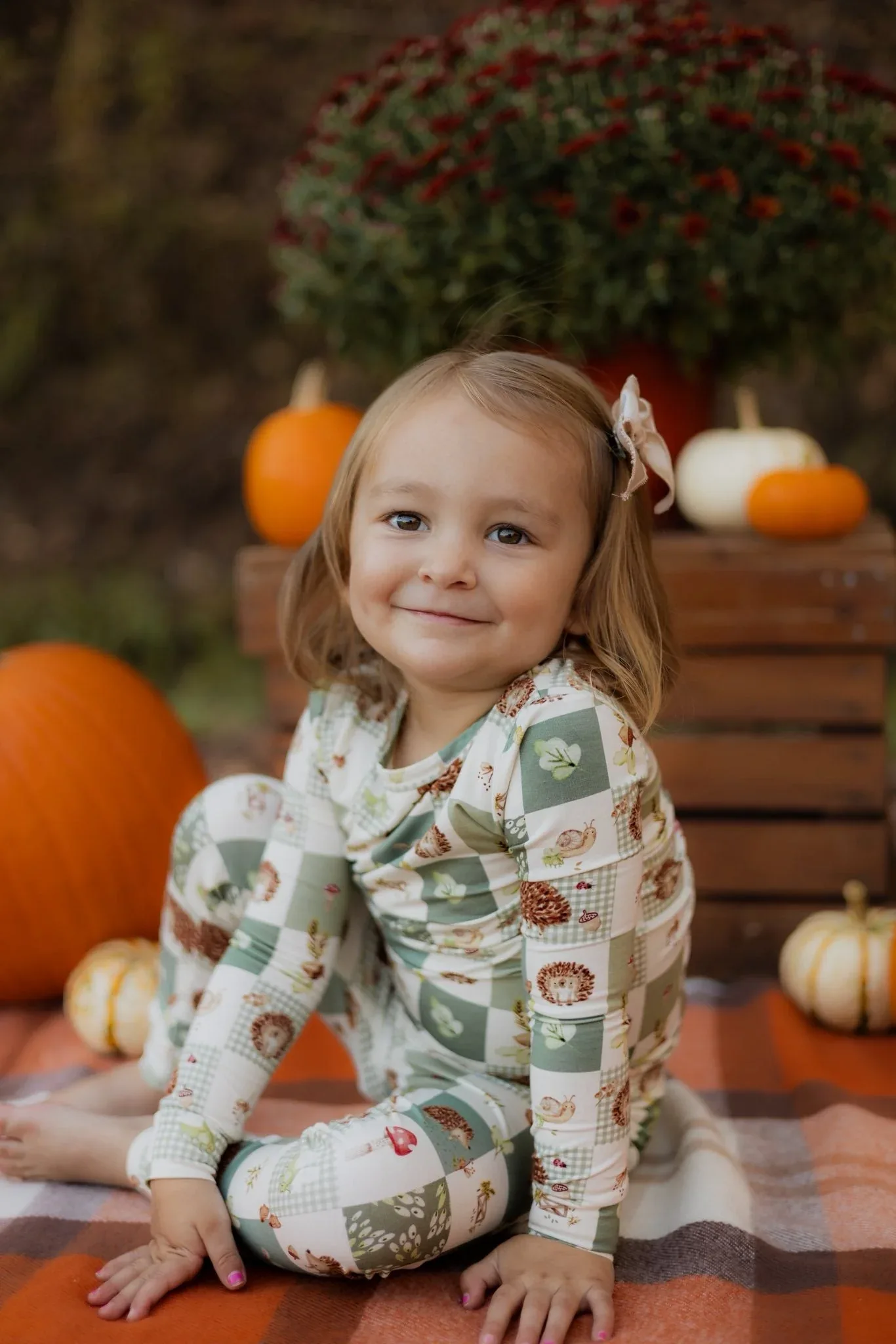 Harvest Hedgehogs 2pc Bamboo Pajamas - Image 7