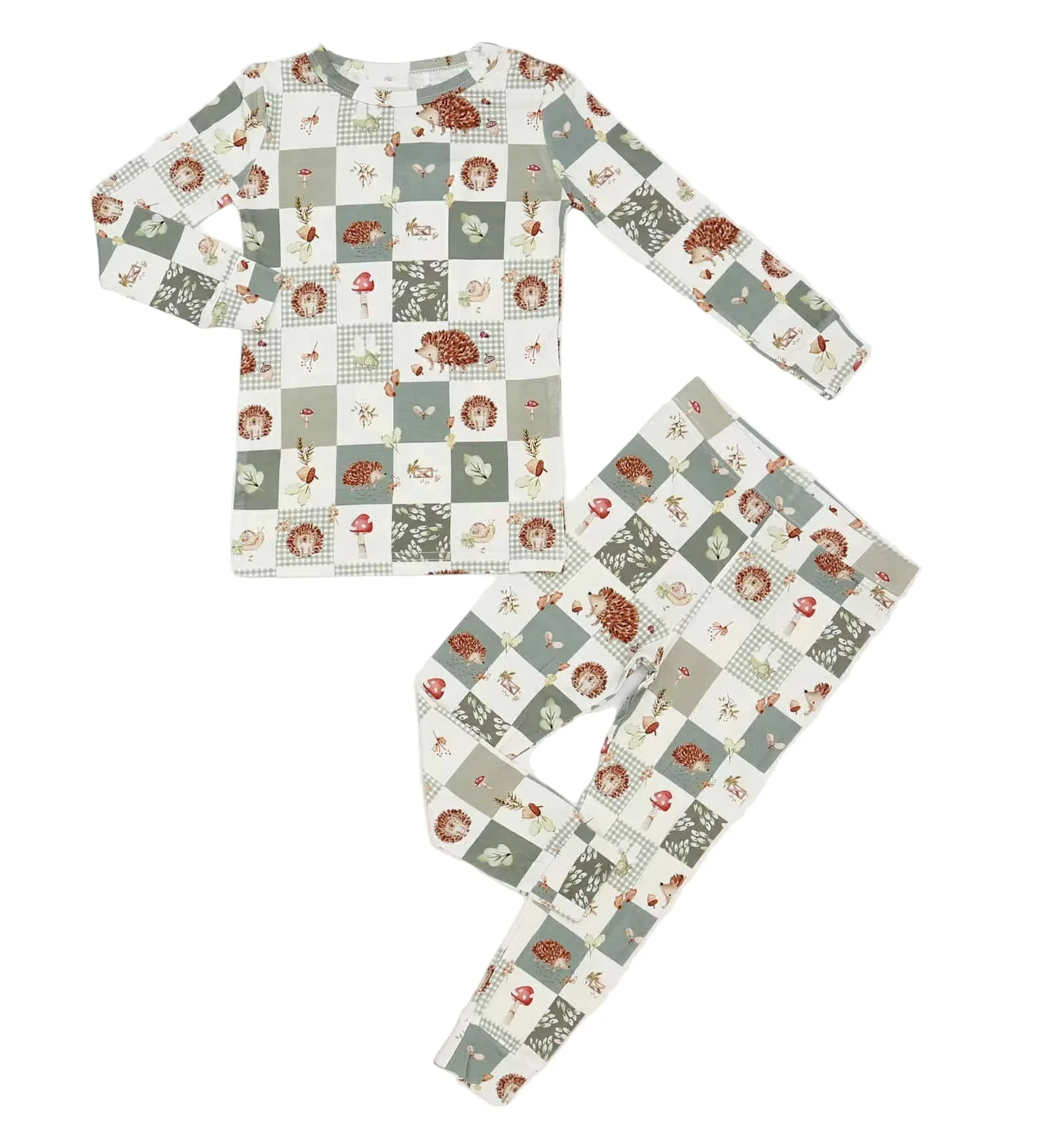 Harvest Hedgehogs 2pc Bamboo Pajamas - Image 8