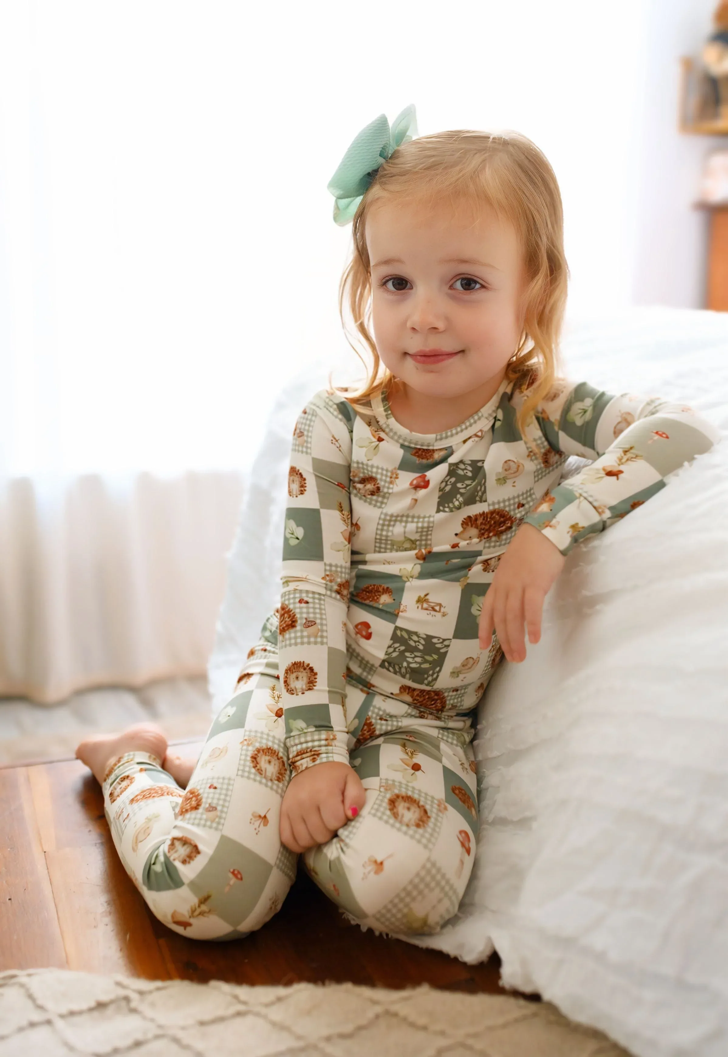Harvest Hedgehogs 2pc Bamboo Pajamas - Image 9
