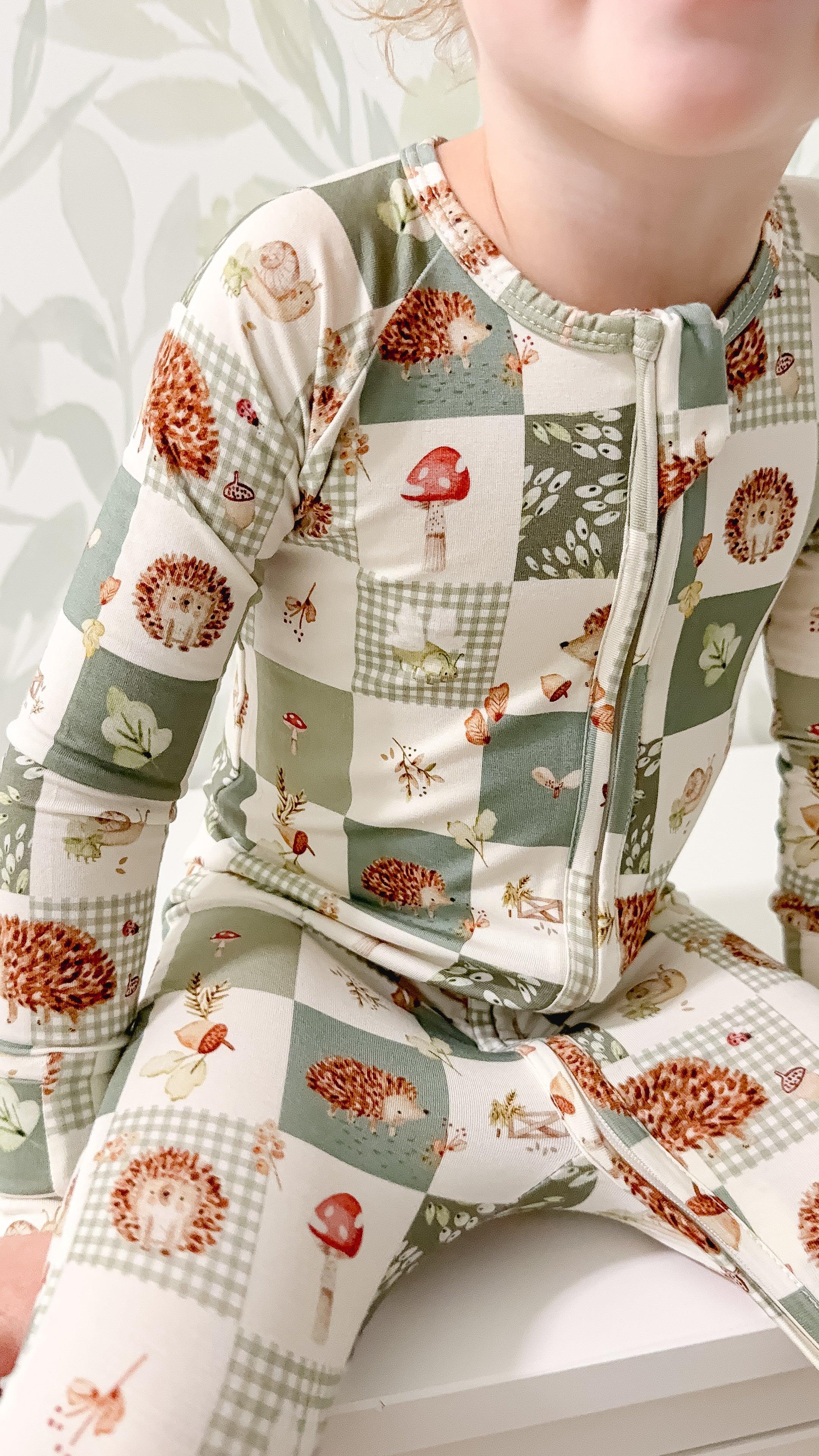 Harvest Hedgehogs Bamboo Zippy Pajamas - Image 3