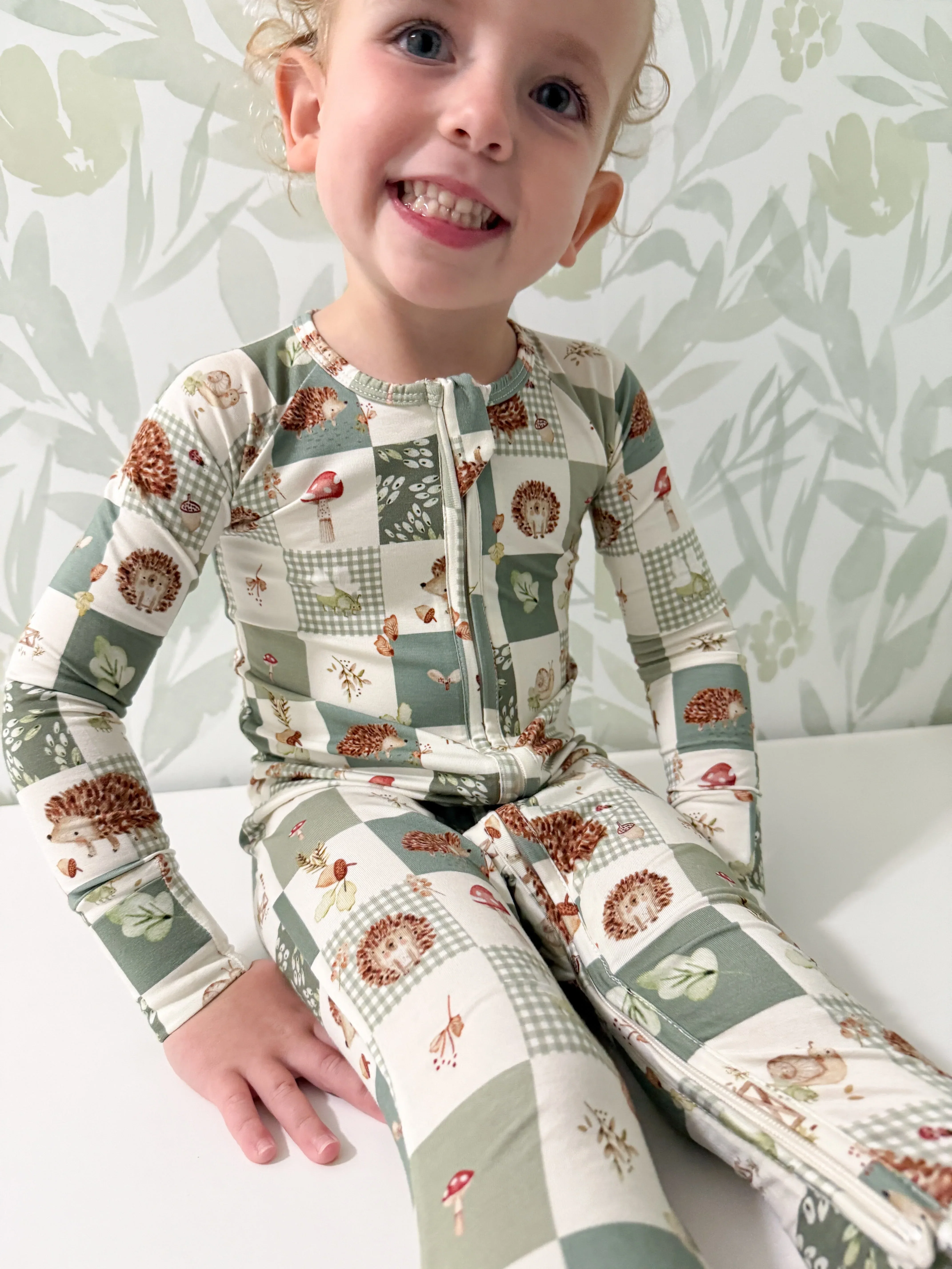 Harvest Hedgehogs Bamboo Zippy Pajamas - Image 4