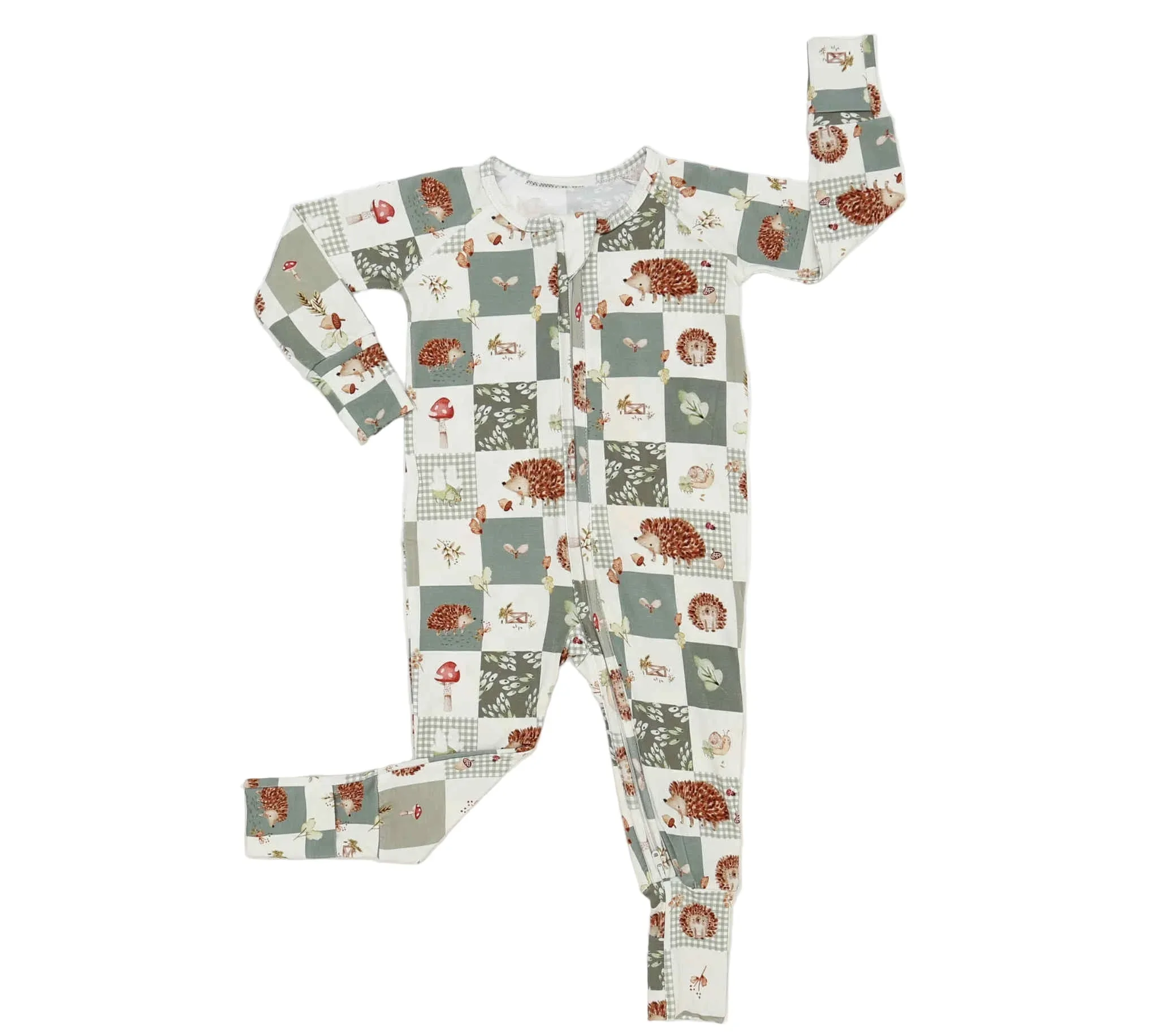 Harvest Hedgehogs Bamboo Zippy Pajamas - Image 5