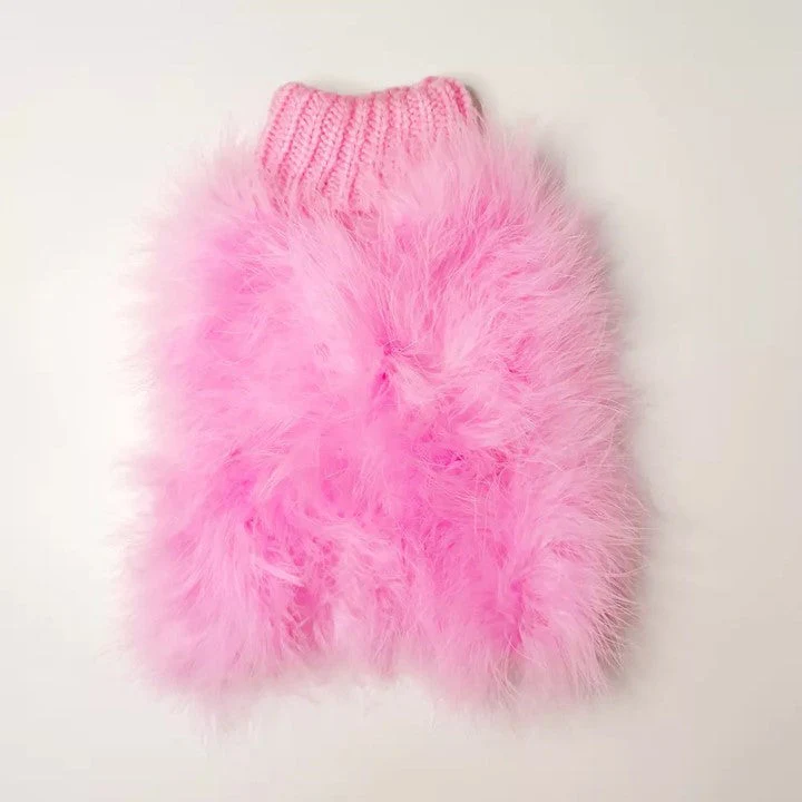 Haute Couture Feathered Luxury Pet Sweater - Image 4