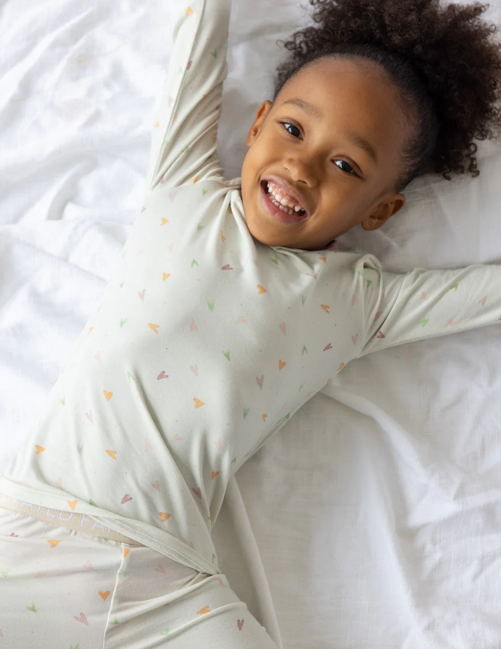 Heart Bamboo Kids Pajama Set - Image 2