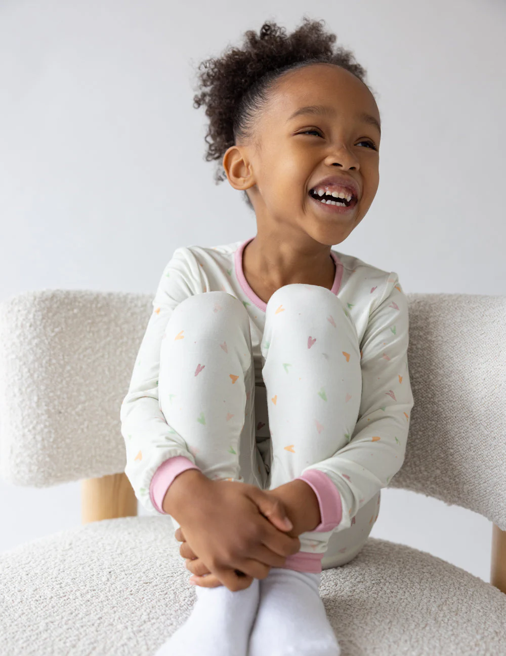 Heart Bamboo Kids Pajama Set - Image 4