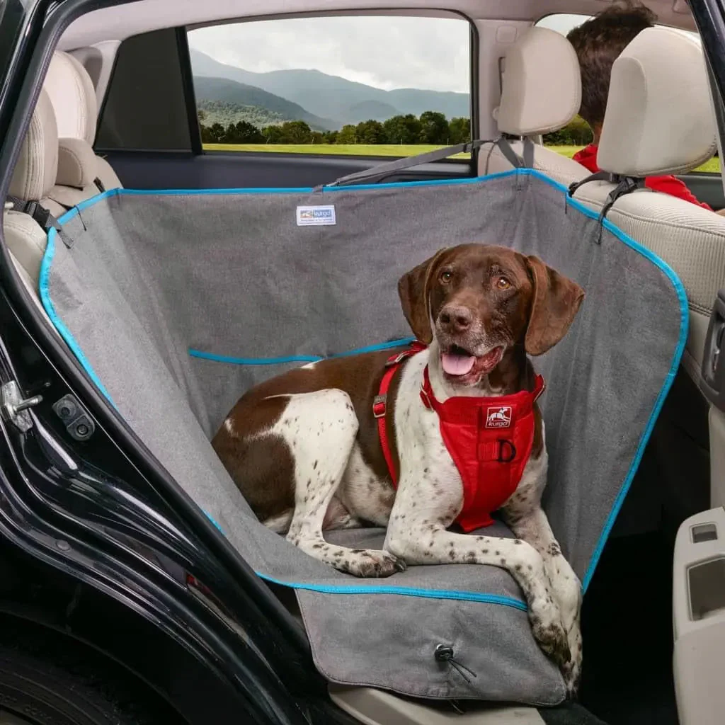 Heather Half Hammock, Half Car Seat Cover for Pets, Car Hammocks for Dogs, Water-Resistant, 27.5" Wide (Heather Grey) - Image 2