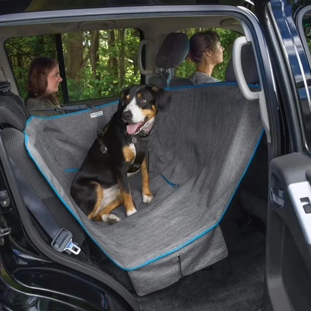Heather Half Hammock, Half Car Seat Cover for Pets, Car Hammocks for Dogs, Water-Resistant, 27.5" Wide (Heather Grey) - Image 3