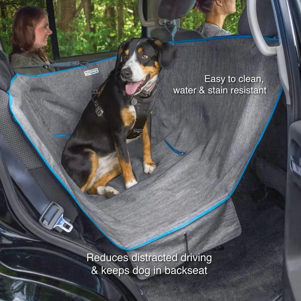 Heather Half Hammock, Half Car Seat Cover for Pets, Car Hammocks for Dogs, Water-Resistant, 27.5" Wide (Heather Grey) - Image 4