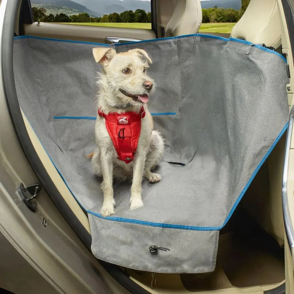 Heather Half Hammock, Half Car Seat Cover for Pets, Car Hammocks for Dogs, Water-Resistant, 27.5" Wide (Heather Grey) - Image 5