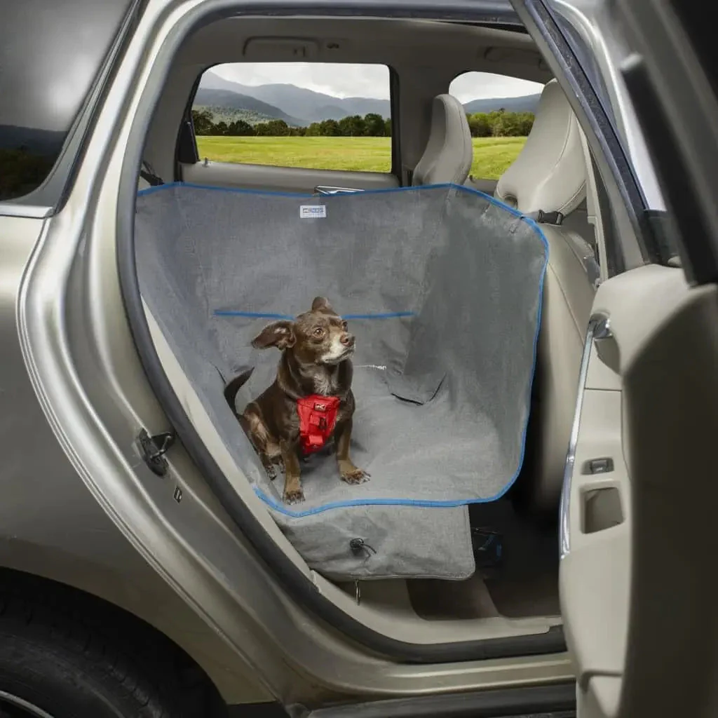 Heather Half Hammock, Half Car Seat Cover for Pets, Car Hammocks for Dogs, Water-Resistant, 27.5" Wide (Heather Grey) - Image 6