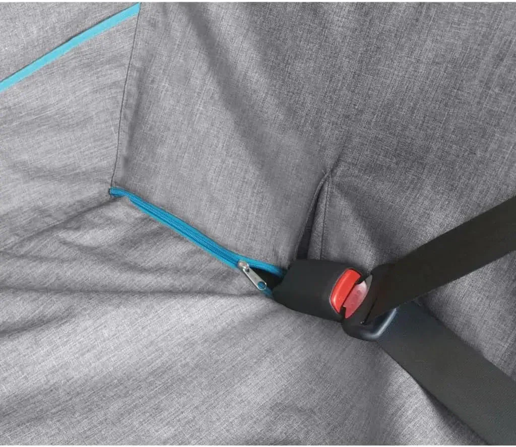 Heather Half Hammock, Half Car Seat Cover for Pets, Car Hammocks for Dogs, Water-Resistant, 27.5" Wide (Heather Grey) - Image 7