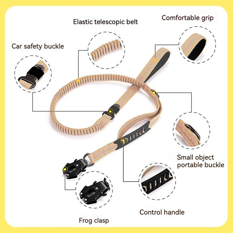Heavy Duty Tactical 'No-Pull' Bungee Leash - Image 3