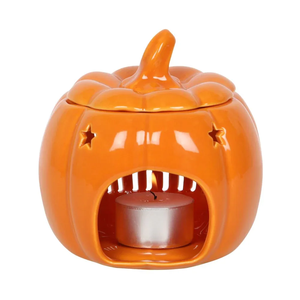 Hello Autumn Fall Pumpkin Oil Burner and Wax Warmer - Image 2