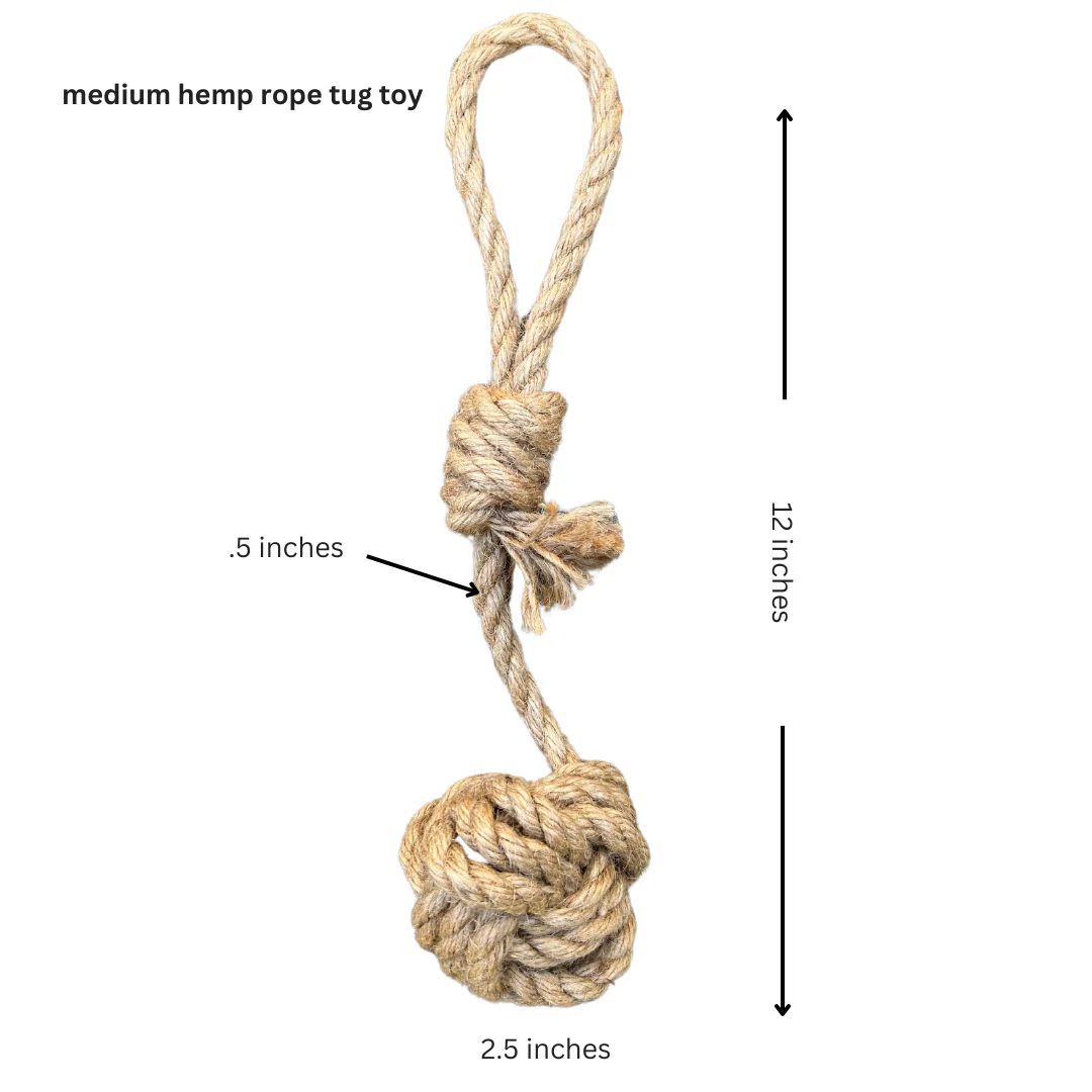 hemp rope dog tug toy - Image 9