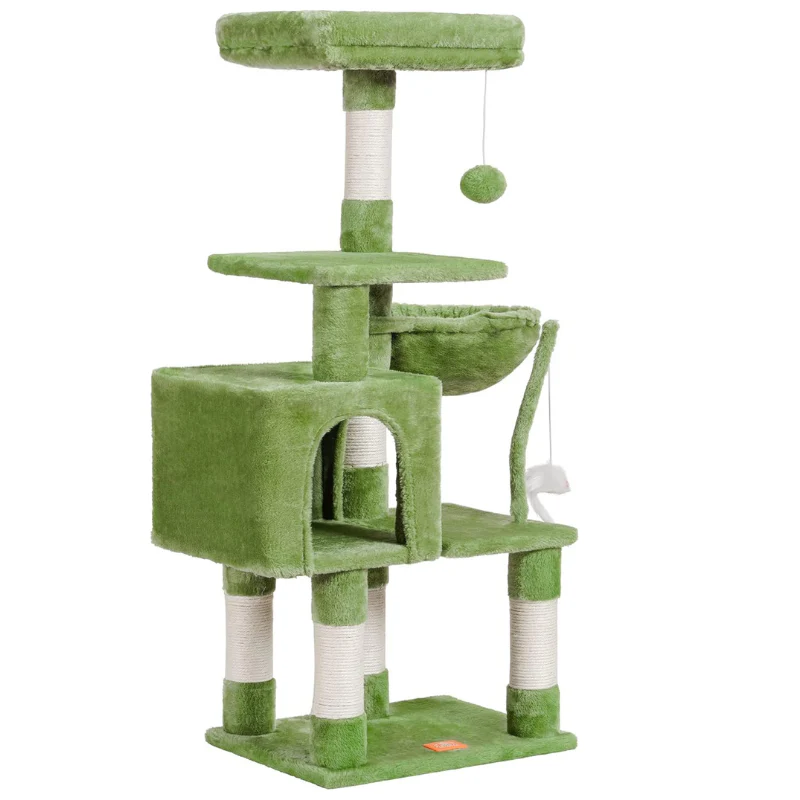 Heybly Small Cat Tree with Hammock – Compact Cat Tower & Furniture for Indoor Cats - Image 5