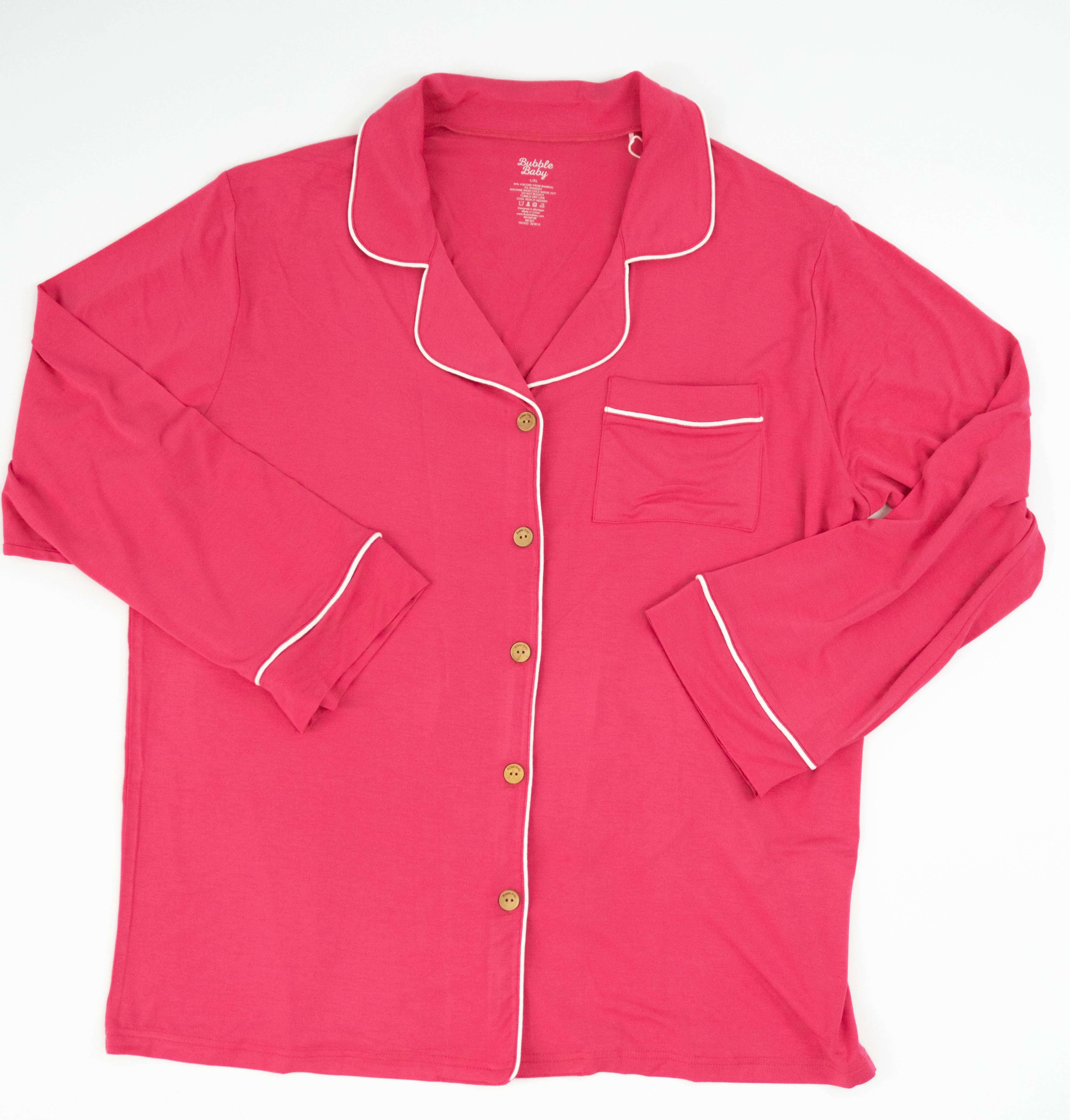 Hibiscus | Adult Button Pajama Top - Image 2