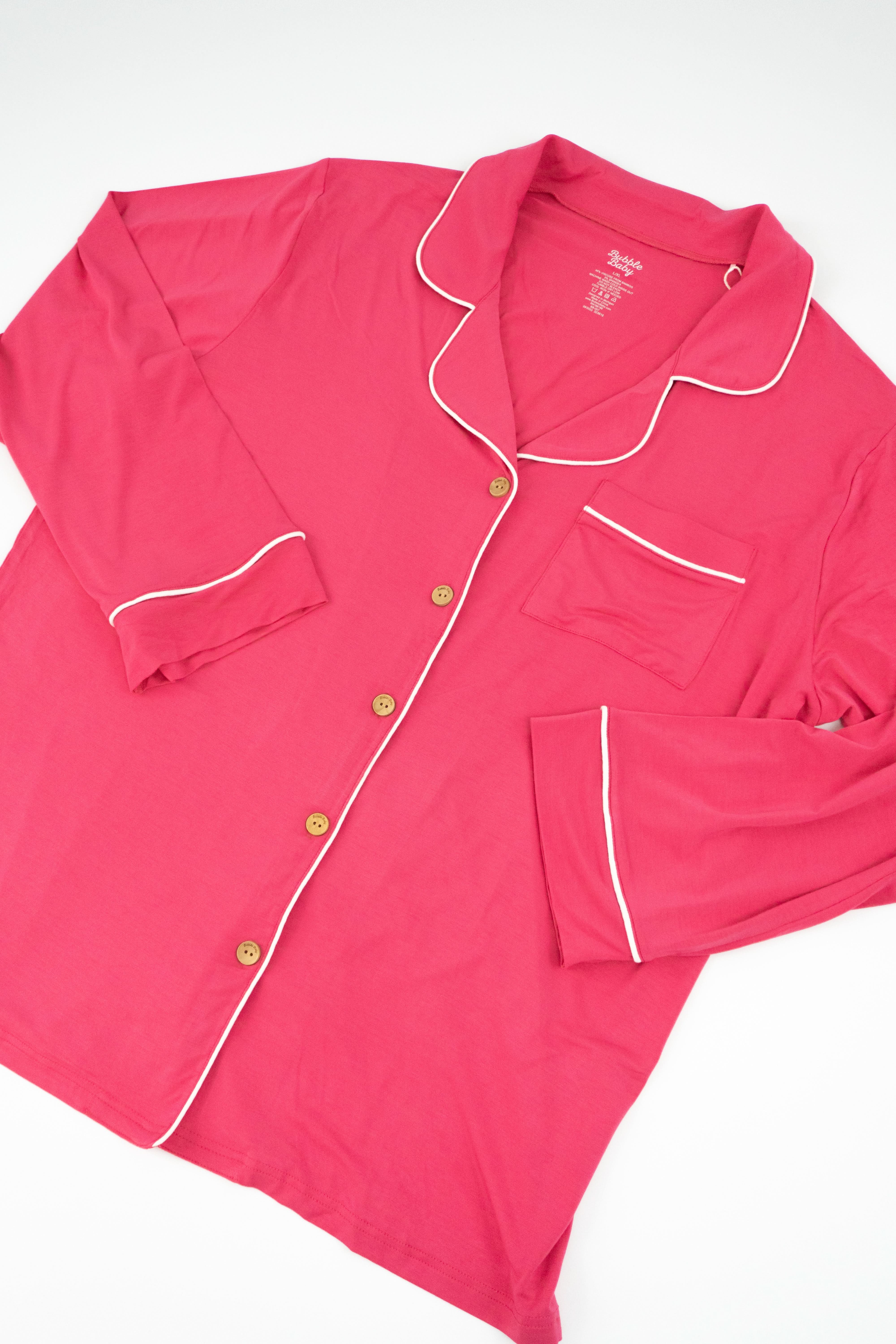 Hibiscus | Adult Button Pajama Top - Image 3
