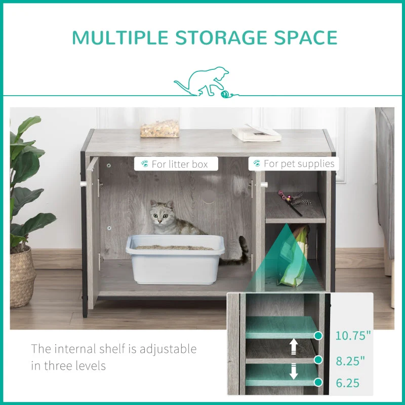 Hidden Cat Litter Box Enclosure - Image 24