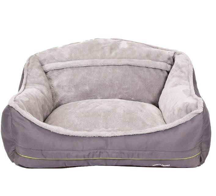 High Back Plush Warm Dog Bed - Image 6