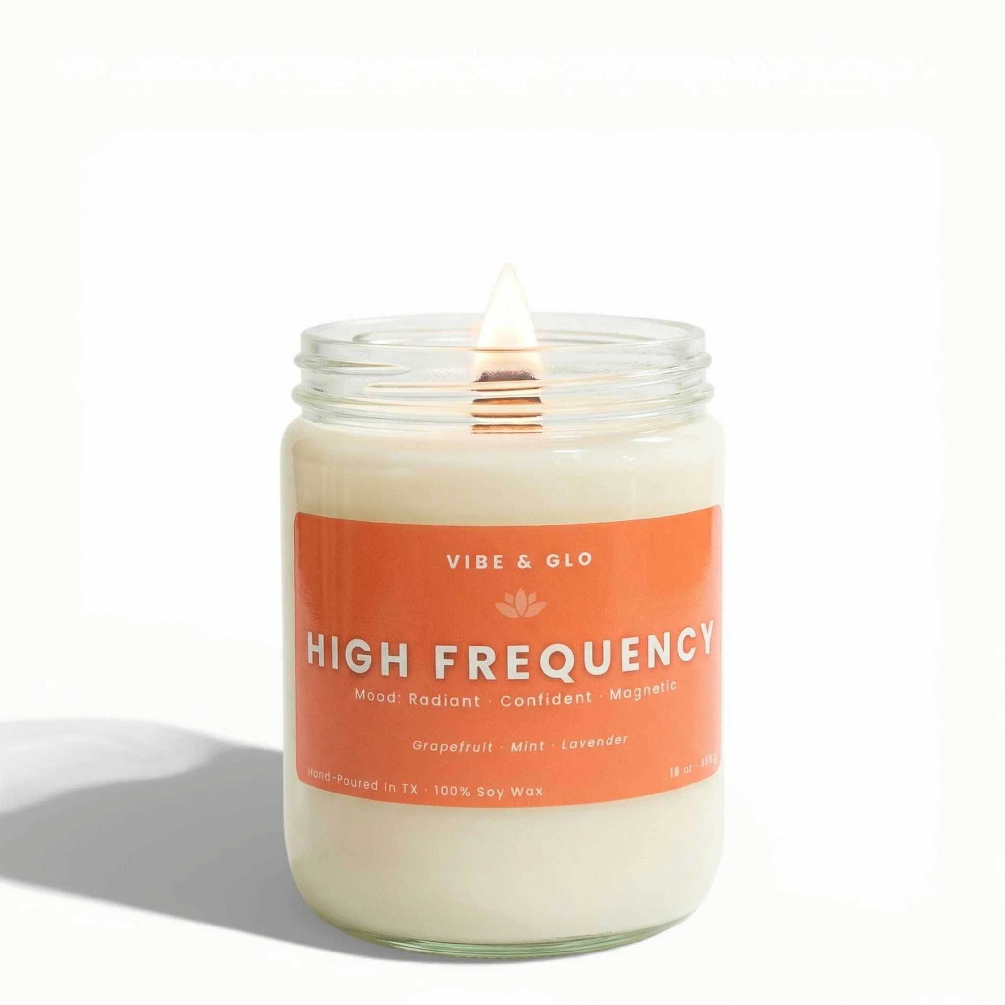 High Frequency – Grapefruit & Mint Soy Candle - Image 10