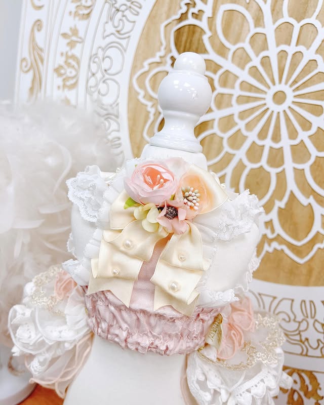 High quality handmade dog dress lace flowers - Image 3