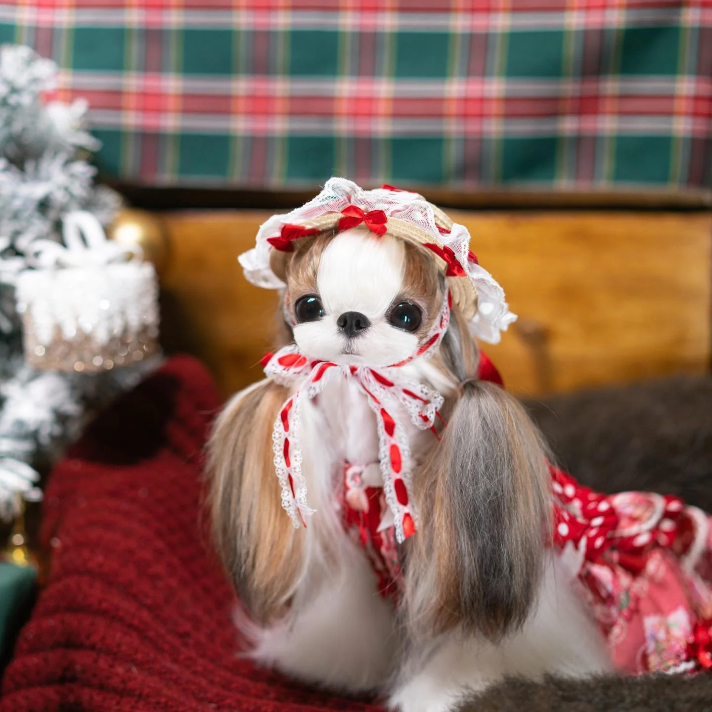 High quality handmade dog dresses strawberry princess - Image 6