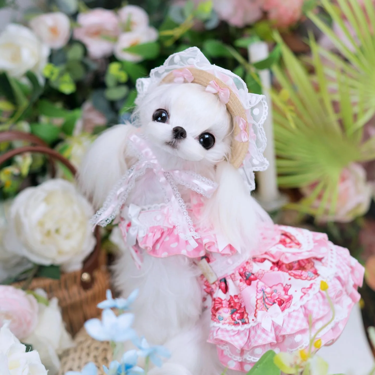 High quality handmade dog dresses strawberry princess - Image 7