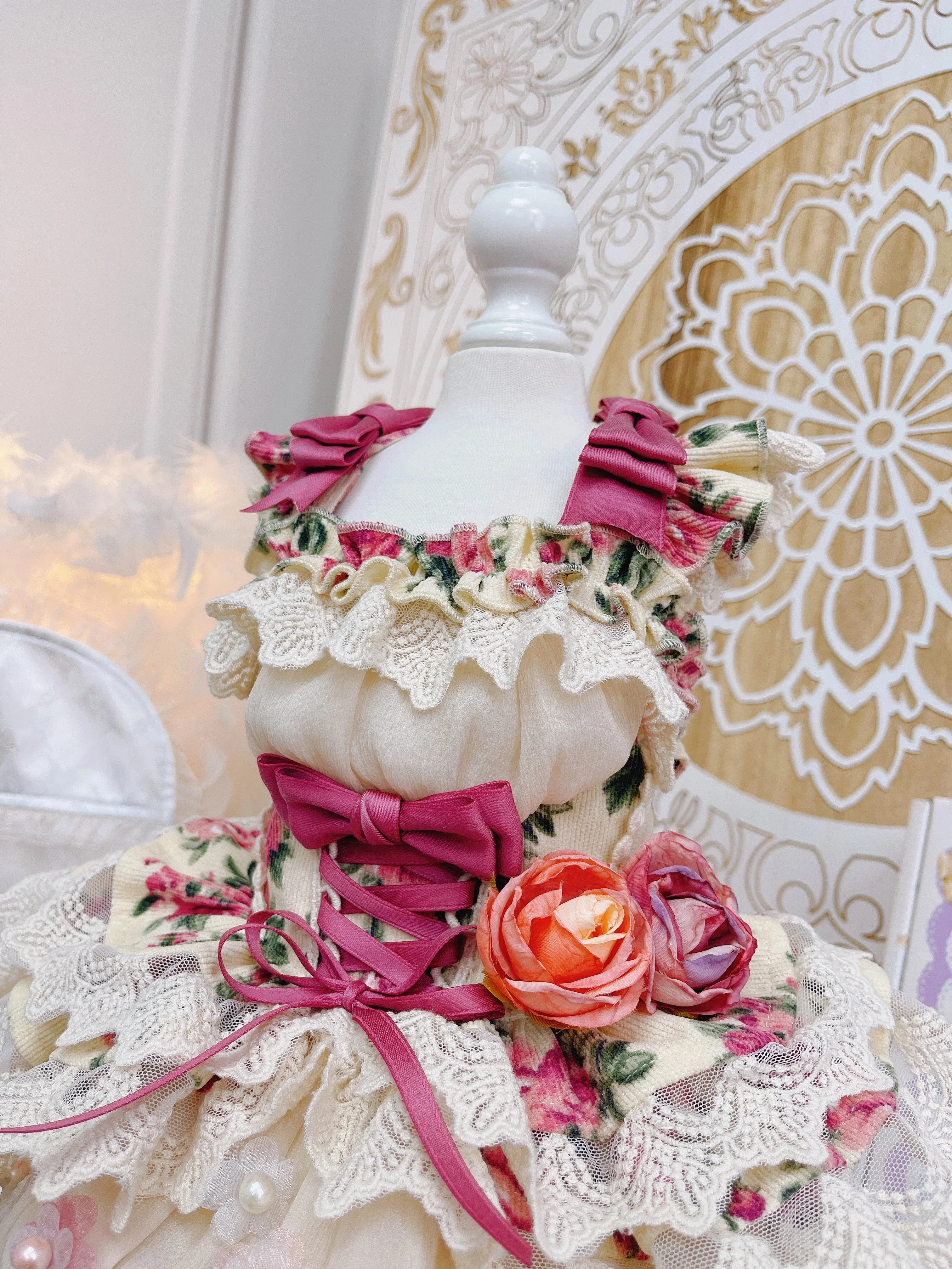 High quality Rosé Blossom Couture Dog Dress & Hat Set - Image 4